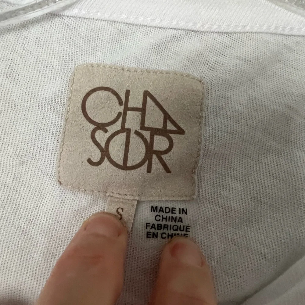CHADOR WHITE LONG SLEEVE T-SHIRT - Size: Small. - Picture 3 of 6